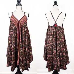 🦋LAST🦋 NWT Aller Simplement Floral Scarf-Hem Midi Dress